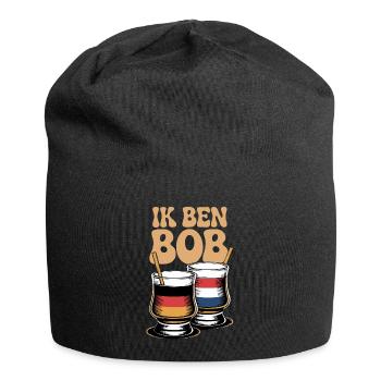 Je suis Bob Boisson de Noël Illustration - Bonnet en jersey - noir - Devant