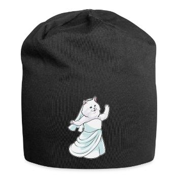 Robe de mariée perse chat de mariée - Bonnet en jersey - noir - Devant
