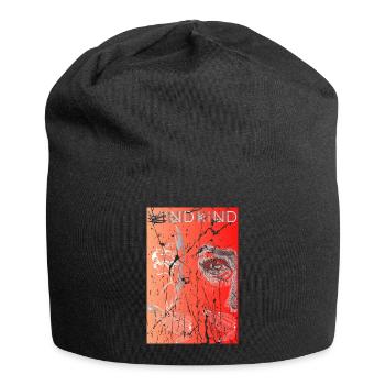 Surreal orange - Jersey Beanie - black - Front