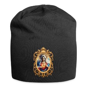 Stechpalme Maria Maria Madonna Mariana Jungfrau Maria Heilig - Jersey-Beanie - Schwarz - Vorne