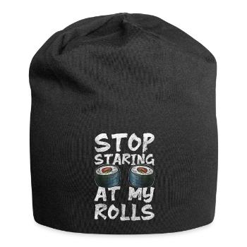 Japanese Cute Soy Food Culture - Jersey Beanie - black - Front