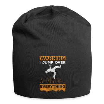 Freerunning Sportlich Mut Geschwindigkeit - Jersey-Beanie - Schwarz - Vorne