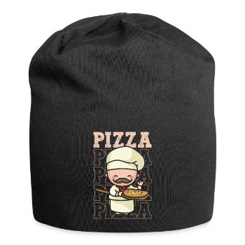 Pizza Pizza Kostüm Italian - Jersey-Beanie - Schwarz - Vorne