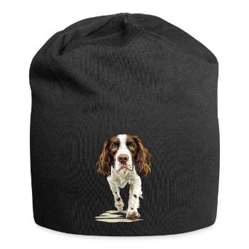 Englischer Springer Spaniel - Jersey-Beanie - Schwarz - Vorne