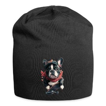 Bulldog Skater - Bonnet en jersey - noir - Devant