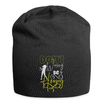 Hula Hooper Fitness Workout Mature Sports - Jersey Beanie - black - Front