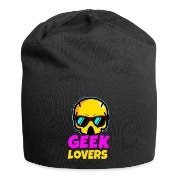Geek-Liebhaber - Jersey-Beanie - Schwarz - Vorne