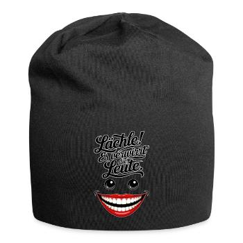 Toujours souriant - Bonnet en jersey - noir - Devant