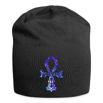 Ankh Cosmique - Version Indigo - Bonnet en jersey - noir - Devant