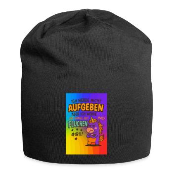 Ich werde nicht aufgeben aber.... - Jersey-Beanie - Schwarz - Vorne