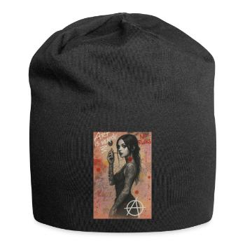 Art is weapon omikly femme guerrière révolution - Bonnet en jersey - noir - Devant
