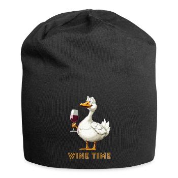Gans Wine Time - Jersey-Beanie - Schwarz - Vorne