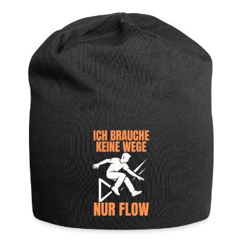 Parkour Jump - Design urbain dynamique - Bonnet en jersey - noir - Devant