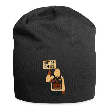 Out of Office, on the demo. - Jersey Beanie - black - Front