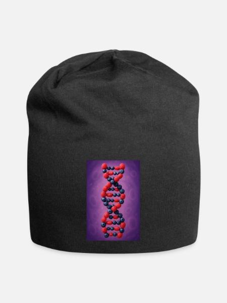 Beeren-DNA-Twist - Jersey-Beanie - Schwarz