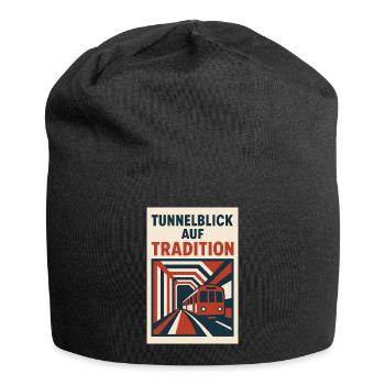 Tunnelblick auf Tradition U Bahn - Jersey-Beanie - Schwarz - Vorne