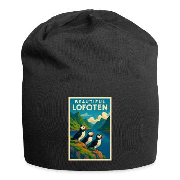 Lofoten  - Jersey-Beanie - Schwarz - Vorne