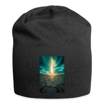 Vom Licht auserwählt - Jersey-Beanie - Schwarz - Vorne
