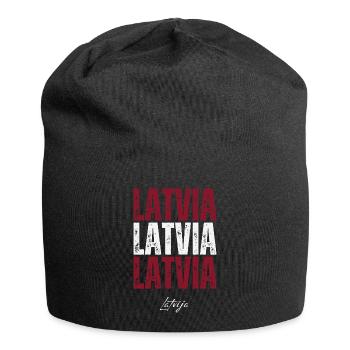 Latvian pride, I love Latvia - Jersey Beanie - black - Front