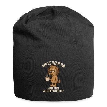 La volonté était là café lundi - Bonnet en jersey - noir - Devant