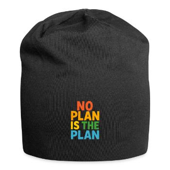 No Plan Is The Plan - Jersey Beanie - black - Front