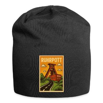 Ruhrpott - Jersey-Beanie - Schwarz - Vorne