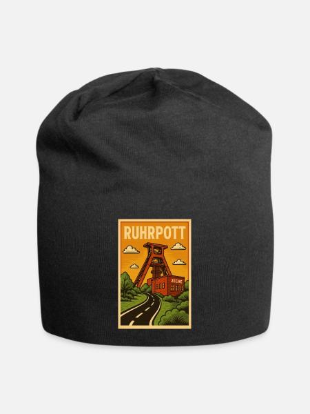 Ruhrpott - Jersey-Beanie - Schwarz