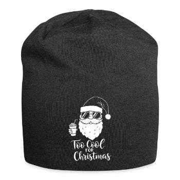 Too Cool For Christmas Santa Stil - Jersey-Beanie - Anthrazit - Vorne