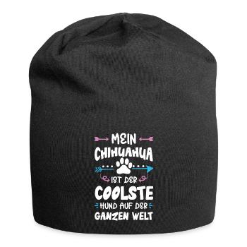 Chihuahua Dog Saying - Jersey Beanie - black - Front