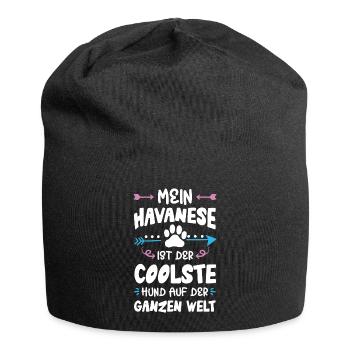 Havanese dog saying - Jersey Beanie - black - Front