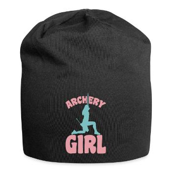 Bogenschützin Mädchen - Jersey-Beanie - Schwarz - Vorne