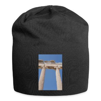 Ancient columns under blue sky, Acropolis - Jersey Beanie - black - Front