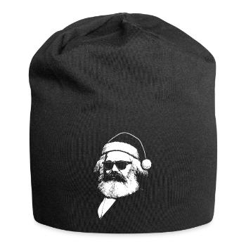 Karl Marx als Weihnachtsmann - Jersey-Beanie - Schwarz - Vorne