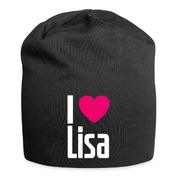 J’aime Lisa Cœur Rose J’aime Lisa - Bonnet en jersey - noir - Devant
