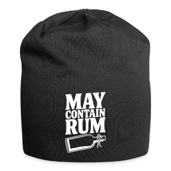 May Contain Rum - Jersey Beanie - black - Front