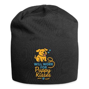 Adoptionstag-haustierrettungs-tierheim - Jersey-Beanie - Schwarz - Vorne