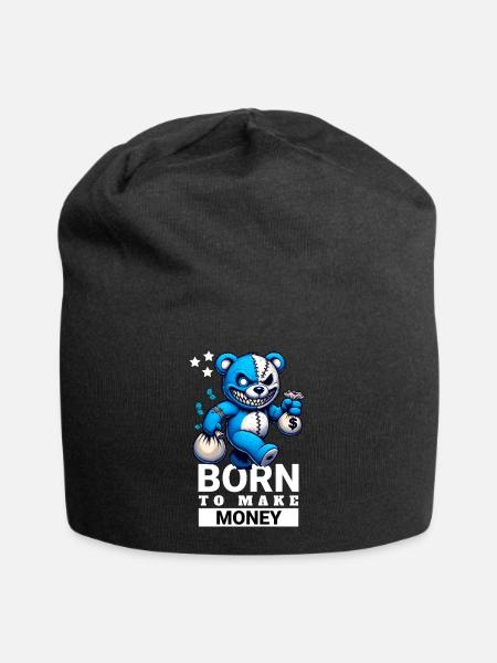 Born to make Money - Jersey-Beanie - Schwarz