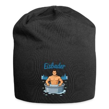 Eisbader Muskelmann im Eisbad - Jersey-Beanie - Schwarz - Vorne