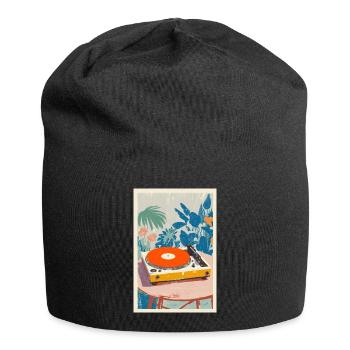 Tropical Turntable Vibe - Bonnet en jersey - noir - Devant