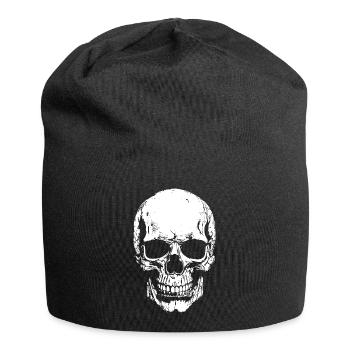 Impression de contraste crânienne - Bonnet en jersey - noir - Devant
