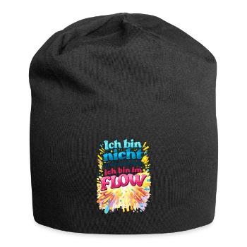 Je ne suis pas désordonnée – je suis dans le flux. - Bonnet en jersey - noir - Devant