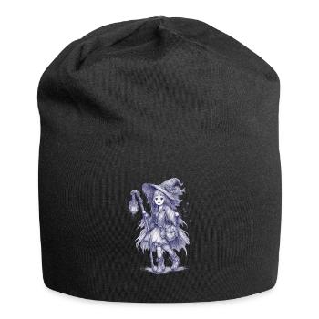 Sorcière de la Forêt avec la Lanterne - Bonnet en jersey - noir - Devant