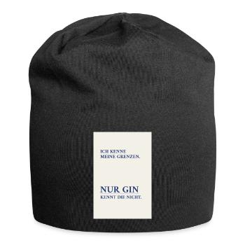 Gin Knows No Borders – Minimal Poster - Jersey Beanie - black - Front