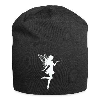 Fairy Elf - Jersey Beanie - charcoal grey - Front