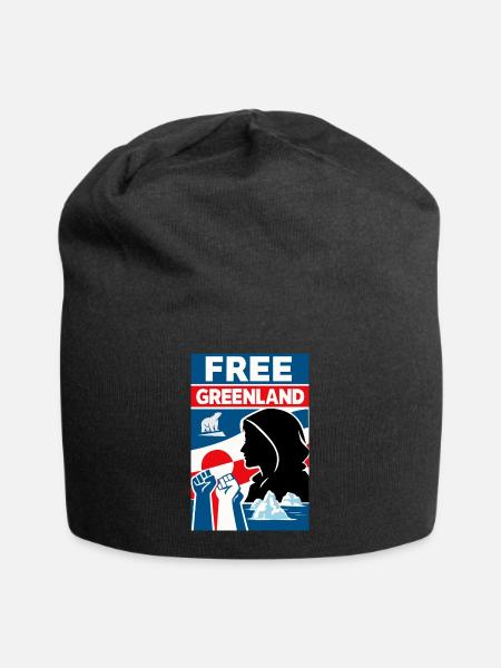 Free Greenland - Jersey-Beanie - Schwarz