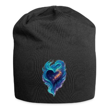 Love - Heart - Valentine's Day - Wedding - Jersey Beanie - black - Front