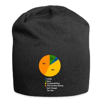 Drôle de diagramme circulaire pour chasse à l’arbalète - Bonnet en jersey - noir - Devant
