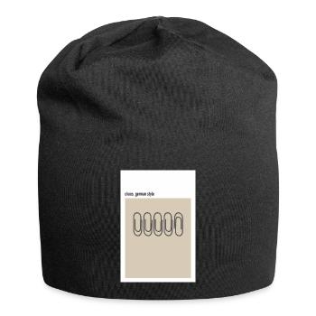 Chaos – German Style Paper Clips Beige - Jersey Beanie - black - Front