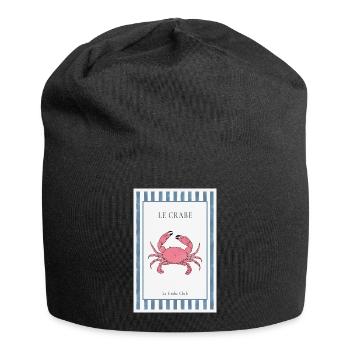 Le Crabe Club Französisches Krabben Poster - Jersey-Beanie - Schwarz - Vorne