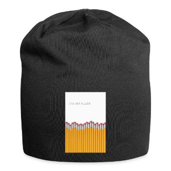 Déclaration minimaliste unique sur un million - Bonnet en jersey - noir - Devant